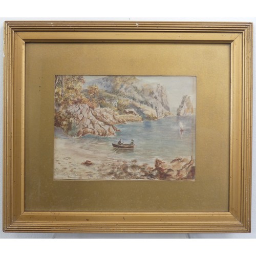 325 - Alfred Leyman (British, 1856-1933), Lynmouth, watercolour, signed lower right, 25cm x 42cm, faded, f... 