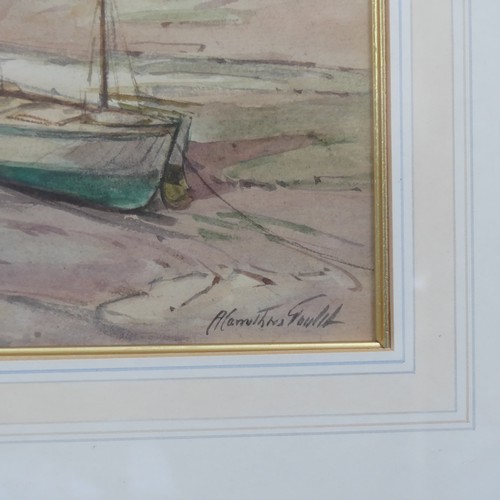 292 - Alexander Caruthers Gould (1870-1948), At Porlock Weir, watercolour, signed, 24cm x 34cm, together w... 