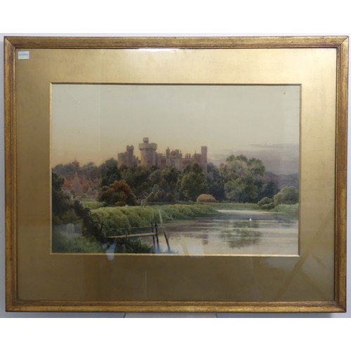 321 - Herbert George (British, b.1863), Arundel Castle, watercolour, signed lower left, 36cm x 52cm, frame... 