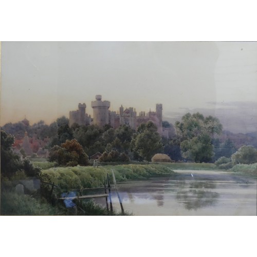 321 - Herbert George (British, b.1863), Arundel Castle, watercolour, signed lower left, 36cm x 52cm, frame... 