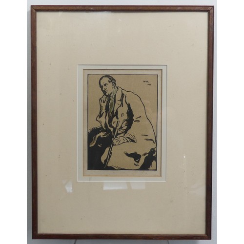 268 - William (Will) Dyson (1880-1938), Thomas Carlyle or Alas! Nothing to Denounce, etching, signed and t... 