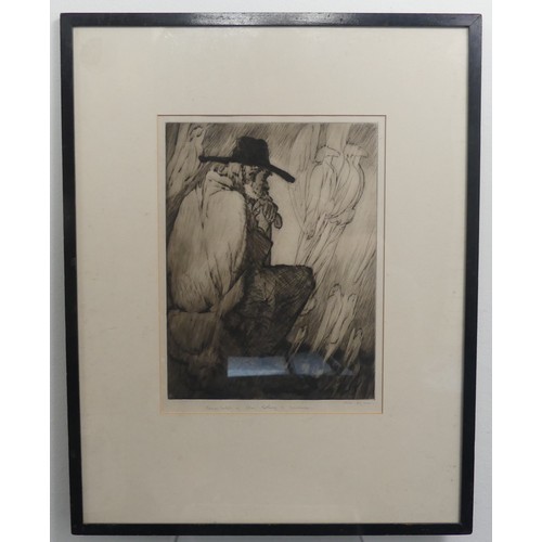 268 - William (Will) Dyson (1880-1938), Thomas Carlyle or Alas! Nothing to Denounce, etching, signed and t... 