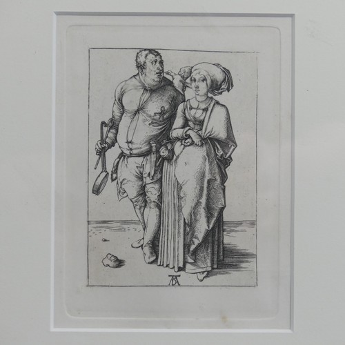 274 - After Albrecht Dürer (German 1471-1528), The Cook and His Wife, etching, image size 10.5cm x 7.5cm, ... 