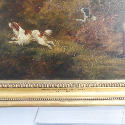 309 - Richard Barrett Davis (1782-1854), A pheasant shoot, oil on board, 43cm x 53cm, framed. Provenance: ... 