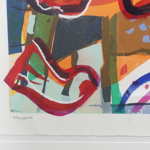 304 - Anthony de Jong Cleyndert (21st century, Modern), untitled abstract, monoprint in colours, signed in... 