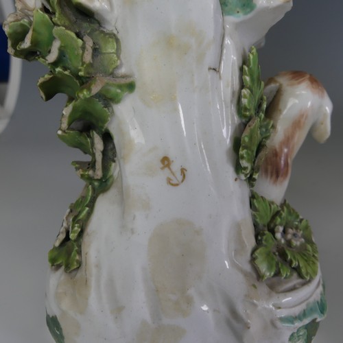 215 - A large 19thC Derby porcelain figure of Falstaff, decorated heavily, sword broken and chips elsewher... 