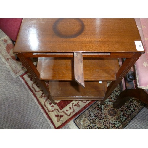 517 - In the manner of E.W. Godwin ; An Anglo-Japanese mahogany Table, often called the 'Smallhythe' table... 