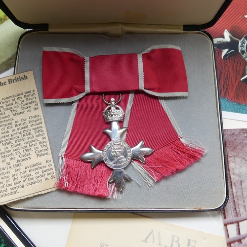 206 - A Member of the Order of the British Empire 'MBE' (Civilian), awarded to Mary Elizabeth Barling, for... 