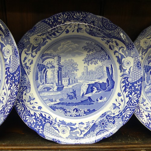 368 - Spode Italian: a six piece Dinner Service, including six dinner plates, six fish plates, six bowls, ... 