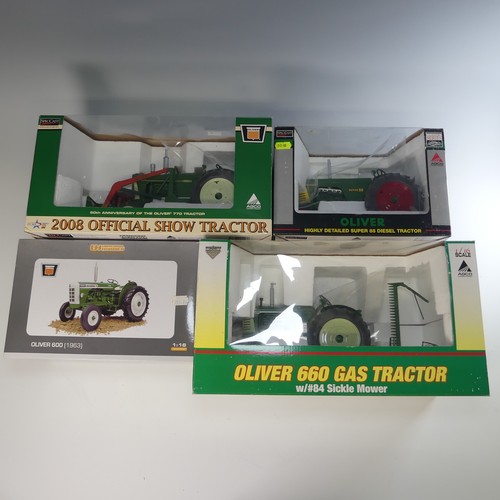 124 - A Universal Hobbies Oliver 600 boxed 1/16 tractor, together with a boxed Speccast Oliver super 88 di... 