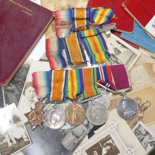 213 - A WW1 and WW2 Group of Six Medals, awarded to 46479 W.O CL.2 A. E. Neville R.A; 1914-15 Star, Britis... 