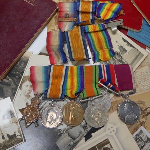 213 - A WW1 and WW2 Group of Six Medals, awarded to 46479 W.O CL.2 A. E. Neville R.A; 1914-15 Star, Britis... 