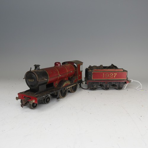 3 - Bassett-Lowke ‘0’ gauge 3-rail electric LMS 'Duke of York' 4-4-0 Locomotive and six-wheel Tender, in... 