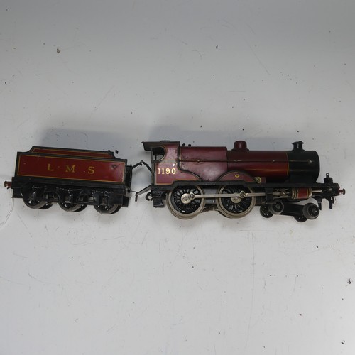 4 - Bassett-Lowke ‘0’ gauge 3-rail electric LMS Standard Compound 4-4-0 Locomotive and six-wheel Tender,... 