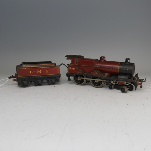 4 - Bassett-Lowke ‘0’ gauge 3-rail electric LMS Standard Compound 4-4-0 Locomotive and six-wheel Tender,... 