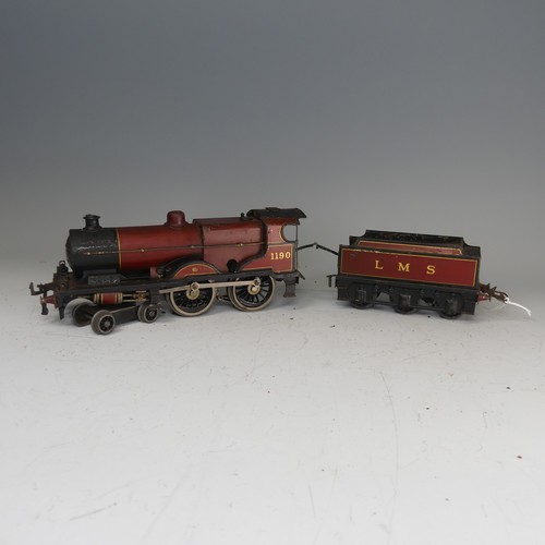 4 - Bassett-Lowke ‘0’ gauge 3-rail electric LMS Standard Compound 4-4-0 Locomotive and six-wheel Tender,... 