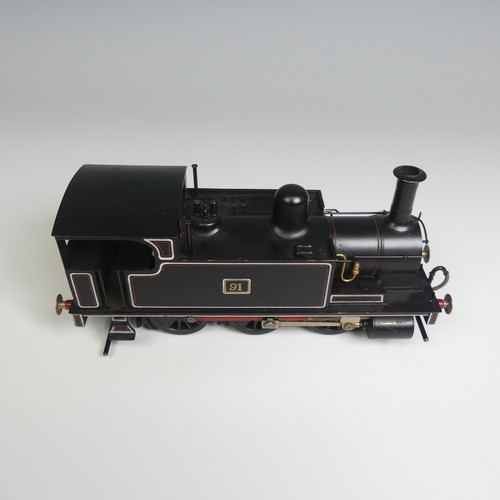 13 - An ‘0’ gauge electric 0-6-0 Tank Locomotive, finished in lined black as 91.