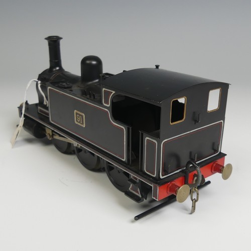 13 - An ‘0’ gauge electric 0-6-0 Tank Locomotive, finished in lined black as 91.