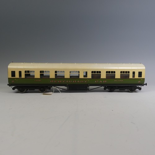 32 - Exley ‘0’ gauge LNER 3rd/Restaurant Car, cream and green, No.67129.