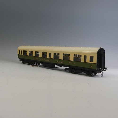 32 - Exley ‘0’ gauge LNER 3rd/Restaurant Car, cream and green, No.67129.