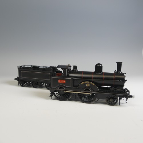 16 - A kit-built ‘0’ gauge electric L&NWR 2-4-0 Locomotive and six-wheel Tender, 'Belted Will', finis... 