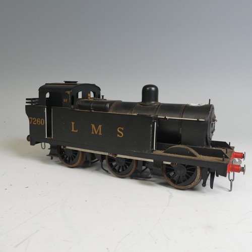 18 - A kit-built ‘0’ gauge electric LMS 0-6-0 'Jinty' Tank Locomotive, finished in unlined black, No.7260... 