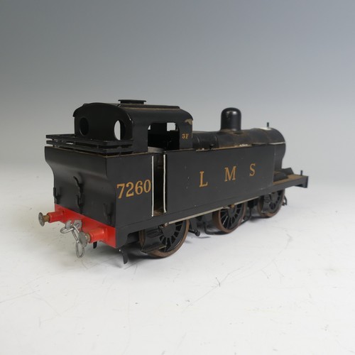 18 - A kit-built ‘0’ gauge electric LMS 0-6-0 'Jinty' Tank Locomotive, finished in unlined black, No.7260... 