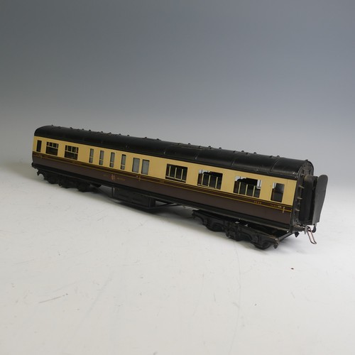 28 - Exley ‘0’ gauge GWR 1st/3rd Restaurant Car, chocolate and cream, No.9999.... 