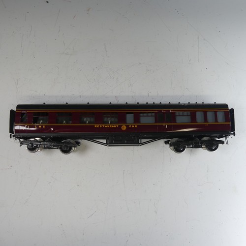 38 - Exley ‘0’ gauge LMS Restaurant Car, in LMS maroon with yellow lettering, No.67.