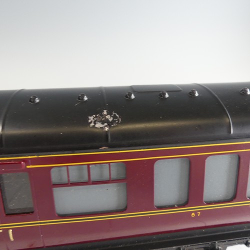 38 - Exley ‘0’ gauge LMS Restaurant Car, in LMS maroon with yellow lettering, No.67.