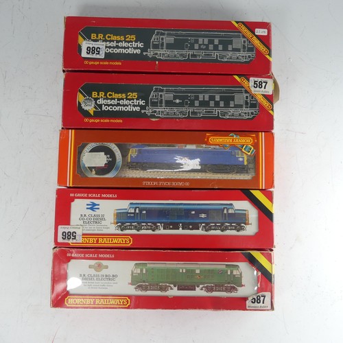 67 - Hornby Railways: Four ‘00’ gauge 2-rail Diesel-Electric locomotives, all boxed, including R.751 B.R.... 