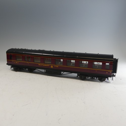 39 - Exley ‘0’ gauge LMS Restaurant Car, in LMS maroon with yellow lettering, No.31.