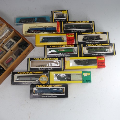 94 - Eleven various 'N' gauge locomotives, mainly Graham Farish and Minitrix, some boxed, including  No.0... 