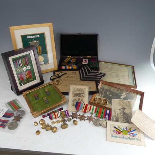 226 - A collection of WW2 medals and memorabilia to a 'FLT. SGT. S. Hains, R.A.F.', RAF Wheaton, including... 