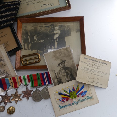 226 - A collection of WW2 medals and memorabilia to a 'FLT. SGT. S. Hains, R.A.F.', RAF Wheaton, including... 