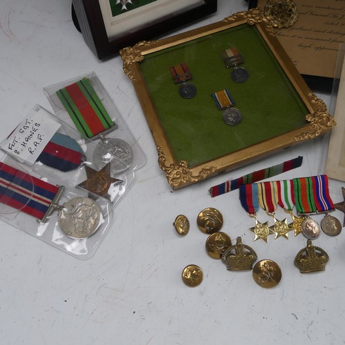 226 - A collection of WW2 medals and memorabilia to a 'FLT. SGT. S. Hains, R.A.F.', RAF Wheaton, including... 