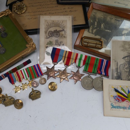 226 - A collection of WW2 medals and memorabilia to a 'FLT. SGT. S. Hains, R.A.F.', RAF Wheaton, including... 