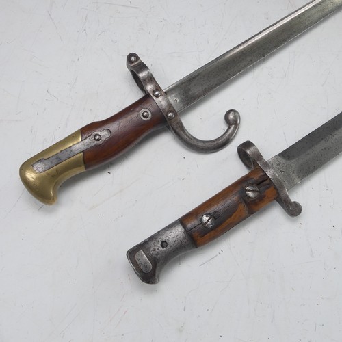 240 - A 19th century French Gras Bayonet, marked the the spine '1879' to the hilt '04893', total length 65... 