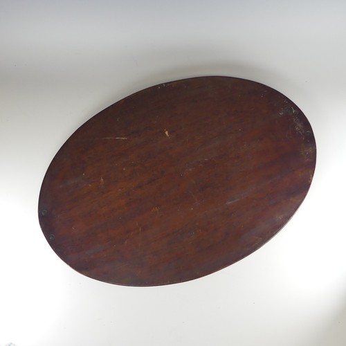 453 - An Edwardian mahogany and marquetry galleried twin-handled Tray, the gallery of chequerboard boxwood... 