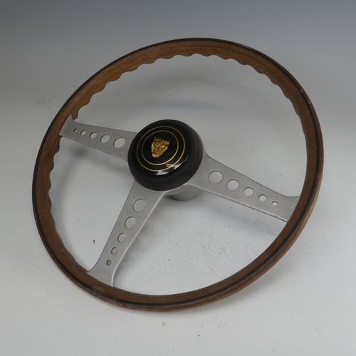 519 - A vintage Jaguar car steering Wheel, W 41 cm.