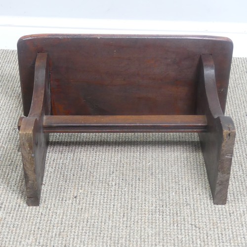 554 - An 18th century style oak Joint Stool, W 45.5 cm x H 45.5 cm x D 30 cm, together with another Stool(... 