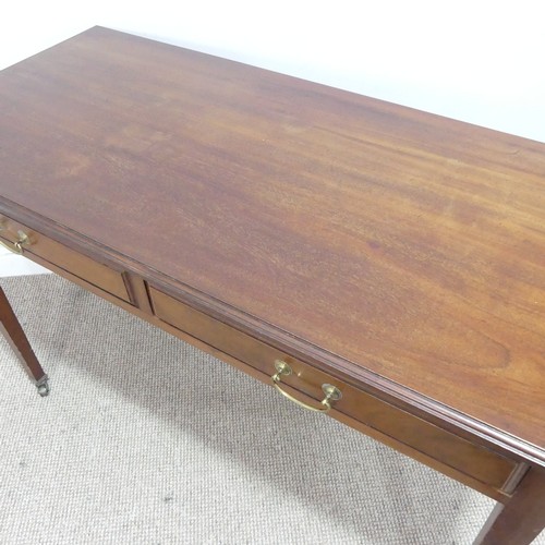 574 - An Edwardian mahogany writing / side Table by Maple & Co, right side drawer stamped 'Maple &... 