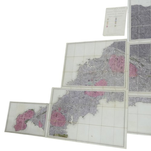 290 - Mudge (Lt. Col. William); Ordnance Geological Survey; thirteen maps relating to Devon, Cornwall and ... 