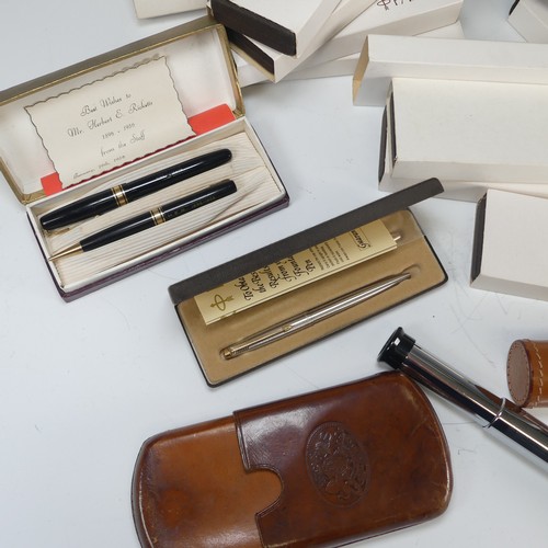 305 - A Watermans W5 fountain Pen and propelling Pencil set, presented to 'Mr. Herbert E. Ricketts', toget... 