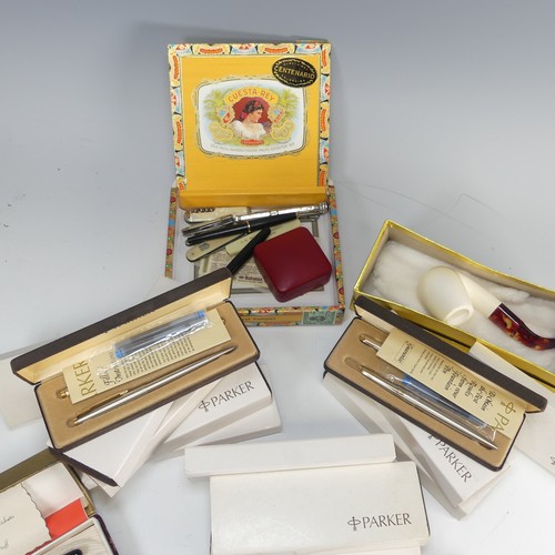 305 - A Watermans W5 fountain Pen and propelling Pencil set, presented to 'Mr. Herbert E. Ricketts', toget... 