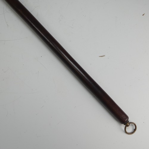 157 - An Antique Zulu Knobkerrie throwing Stick, with later brass loop to base, L 60 cm.