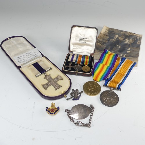 207 - A WW1 Military Cross Group of Three, awarded to Lieutenant Samuel Mayoh, The Loyal North Lancashire ... 