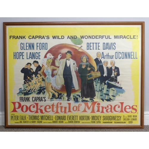 169 - Pocketful of miracles (1961) Poster, British, printed by United Artists, UK Quad Size, approx. 40in ... 