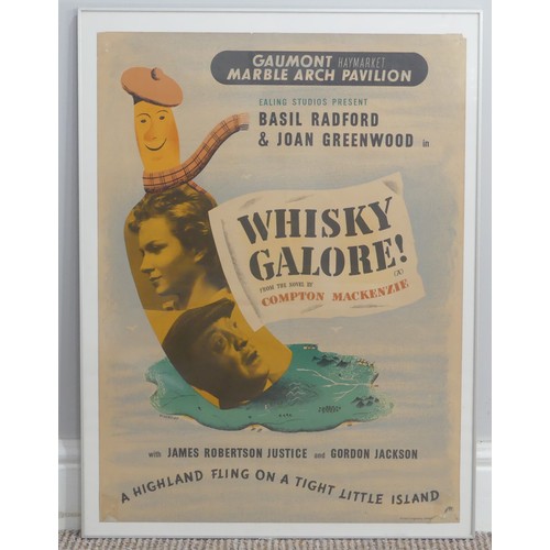 168 - Whisky Galore (1949) Poster, British, printed by Graphic Reproductions Ltd., with logo lower right, ... 