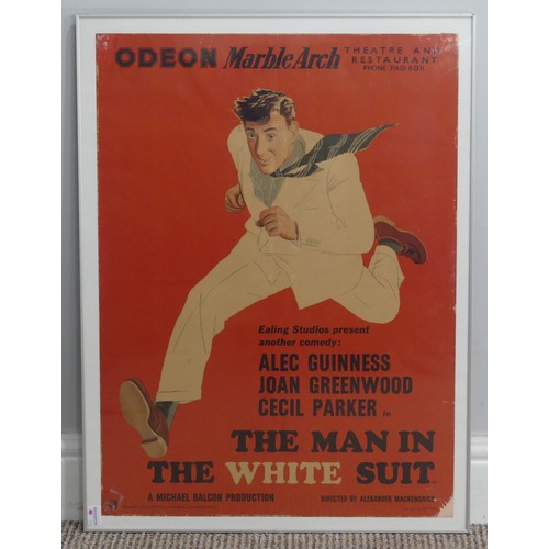 162 - The Man in the White Suit (1951) Poster, British, designed by S. John Woods (1915-1997) with drawing... 